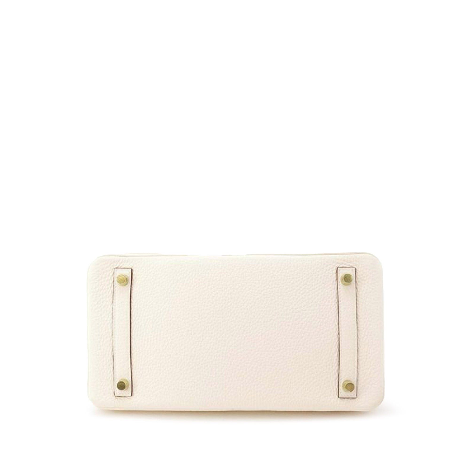 Hermes Hermès Clemence Birkin Retourne 30 White Size ONE SIZE - 3 Thumbnail