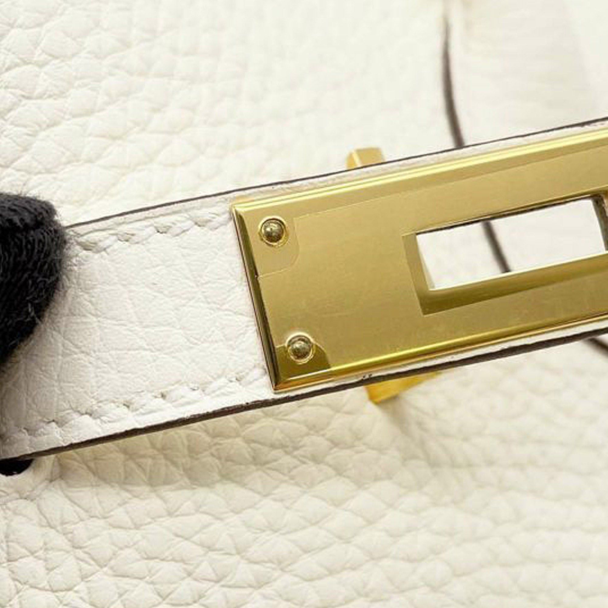 Hermes Hermès Clemence Birkin Retourne 30 White Size ONE SIZE - 6 Thumbnail