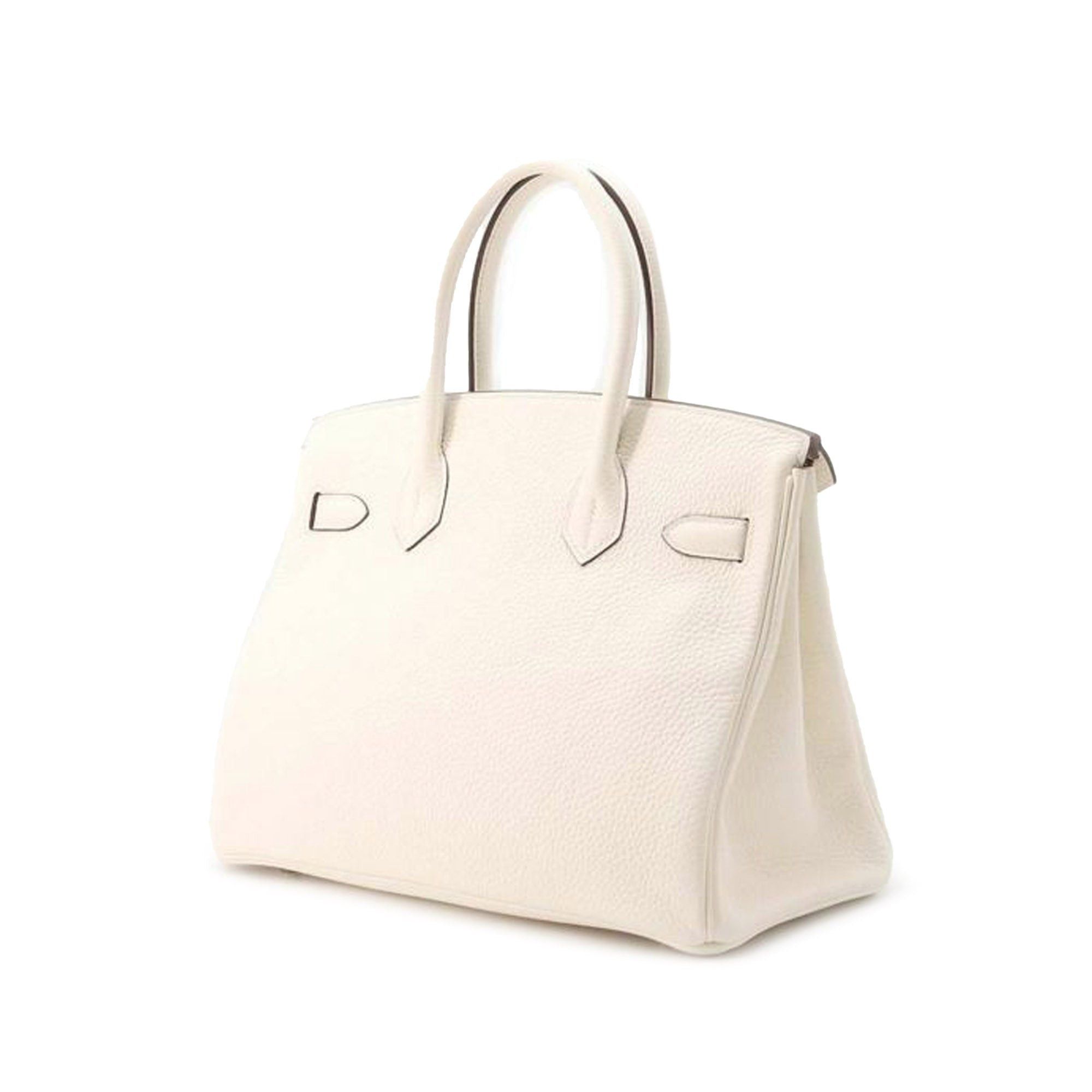 Hermes Hermès Clemence Birkin Retourne 30 White Size ONE SIZE - 2 Thumbnail