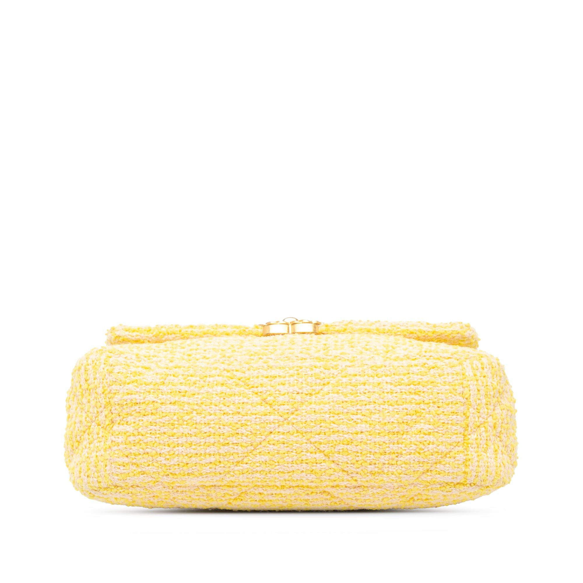 Chanel Chanel Medium Tweed 19 Flap Yellow Size ONE SIZE - 3 Thumbnail