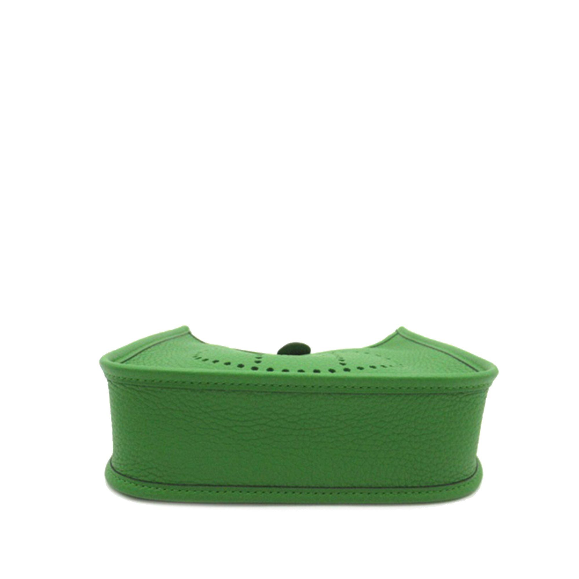 Hermes Hermès Taurillon Clemence Evelyne TPM Green Size ONE SIZE - 4 Thumbnail