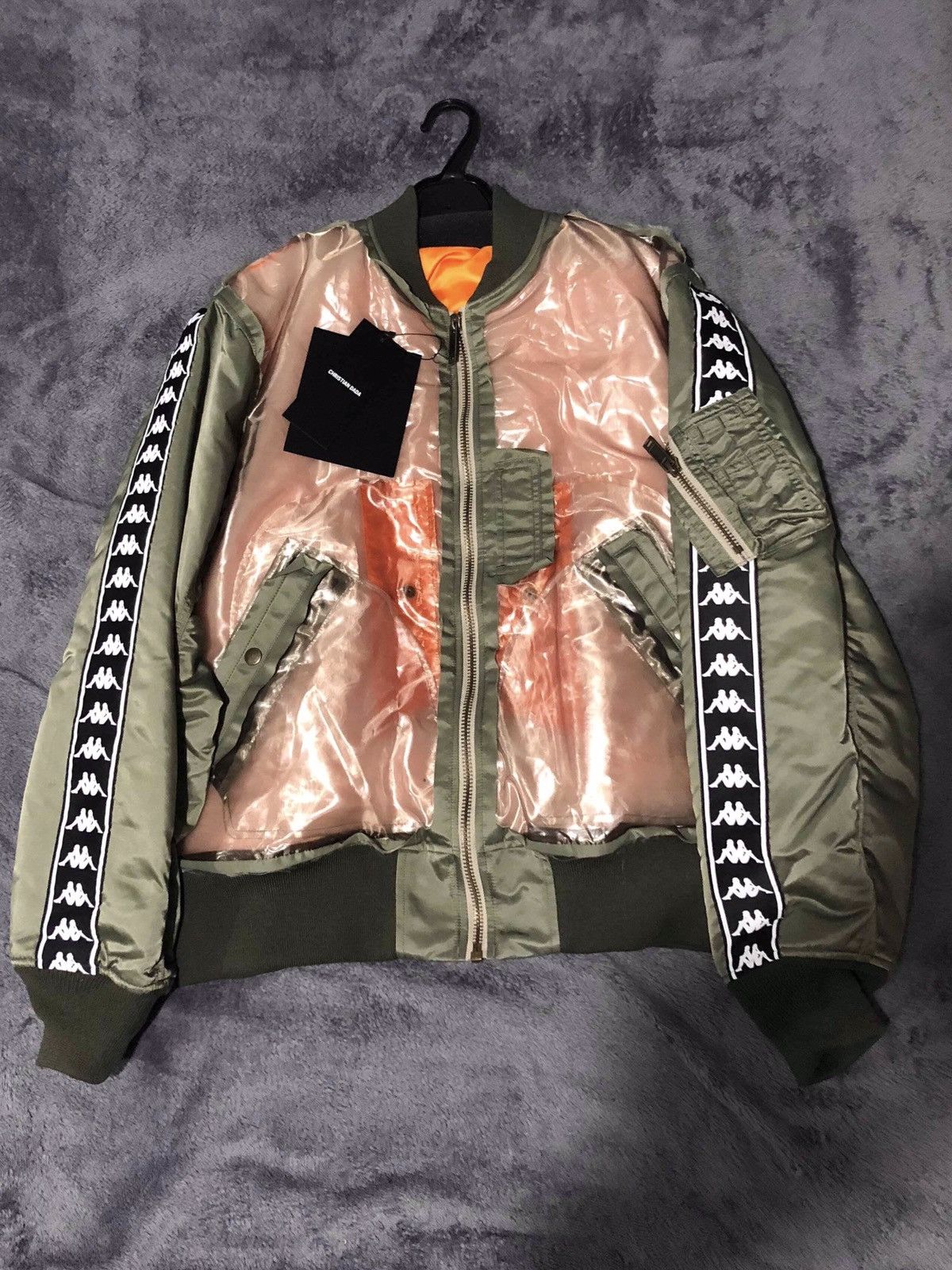 Christian Dada Kappa X Christian Dada Skelton Bomber Jacket | Grailed