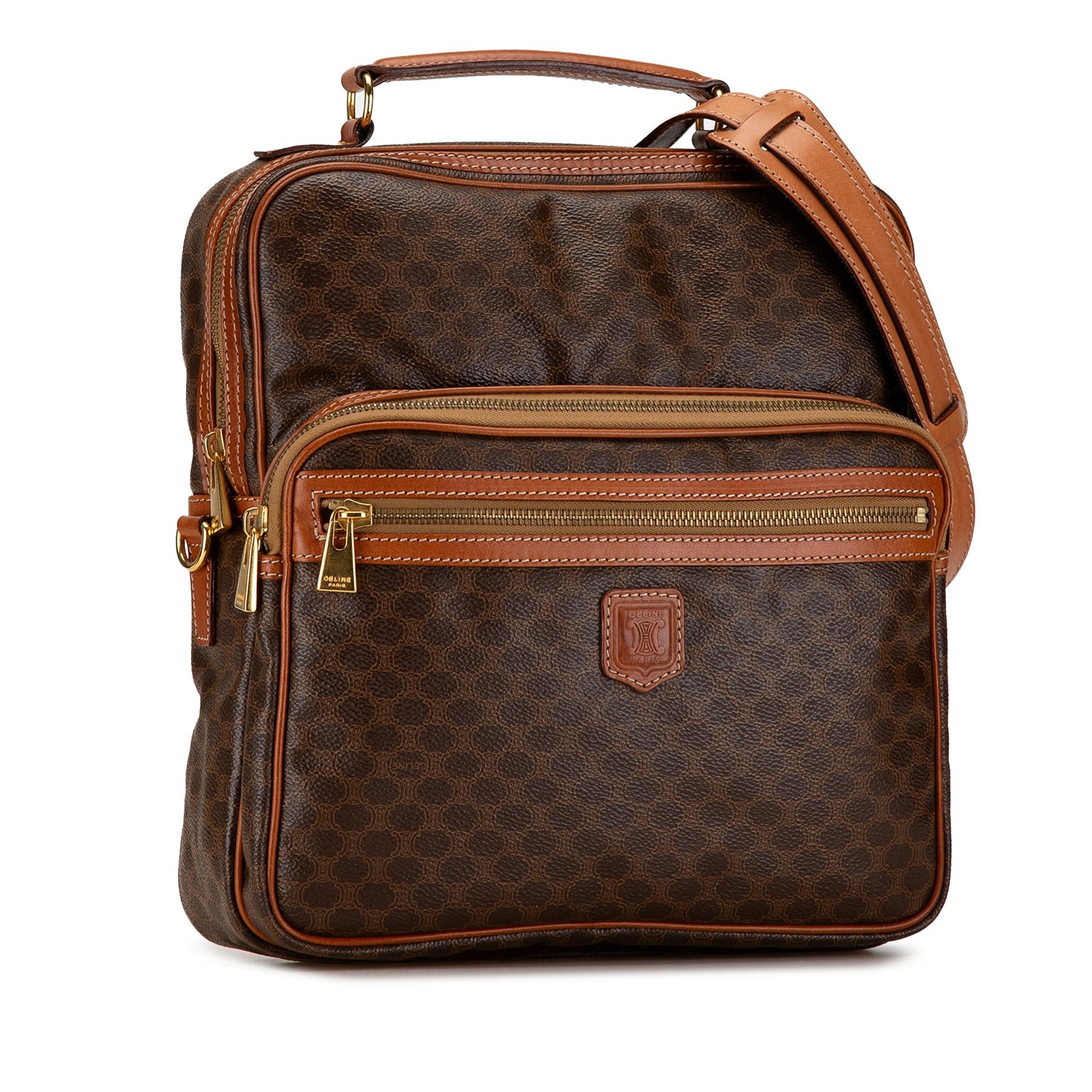 Celine Celine Macadam Satchel Brown Size ONE SIZE - 2 Thumbnail