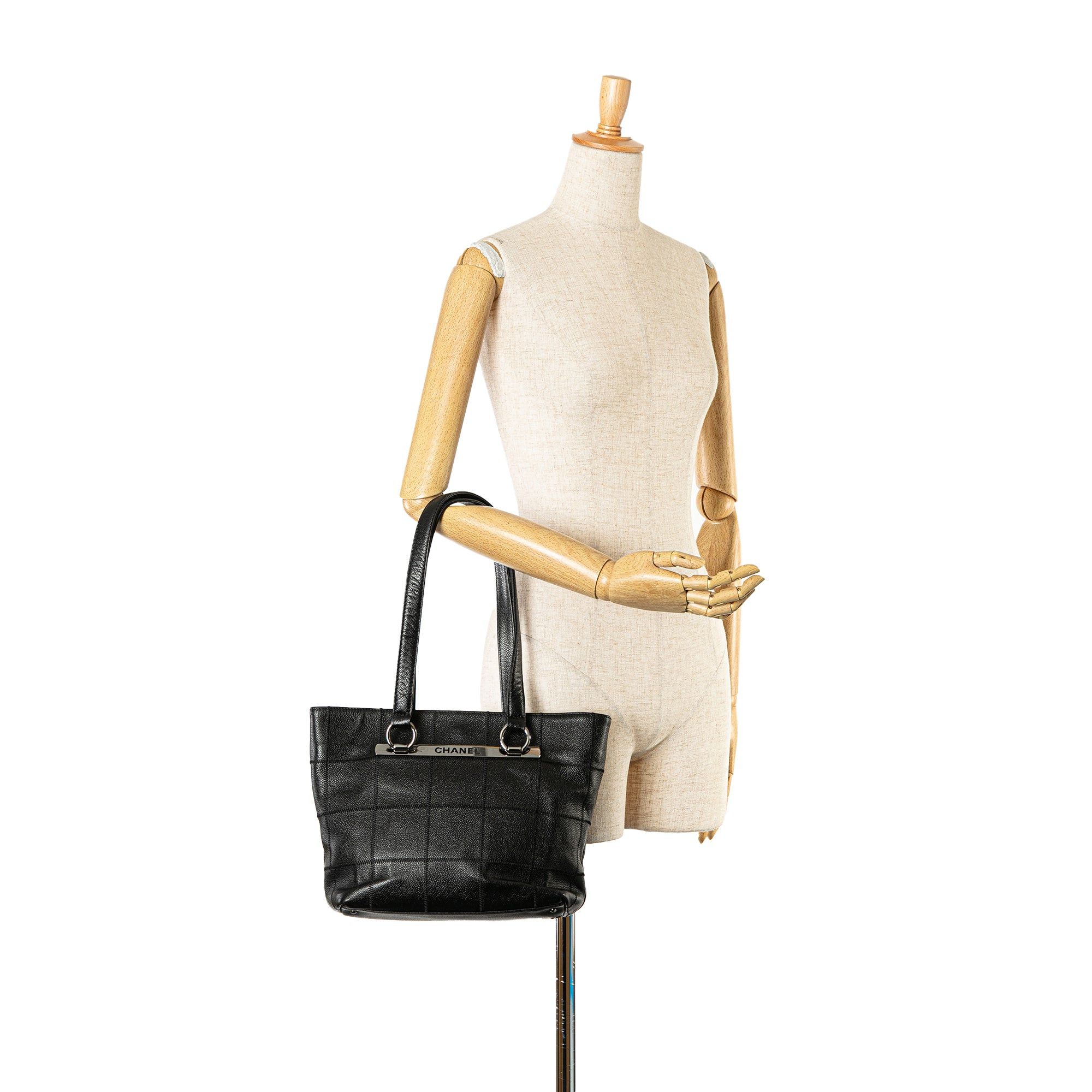 Chanel Chanel Caviar Choco Bar Tote Black Size ONE SIZE - 7 Thumbnail