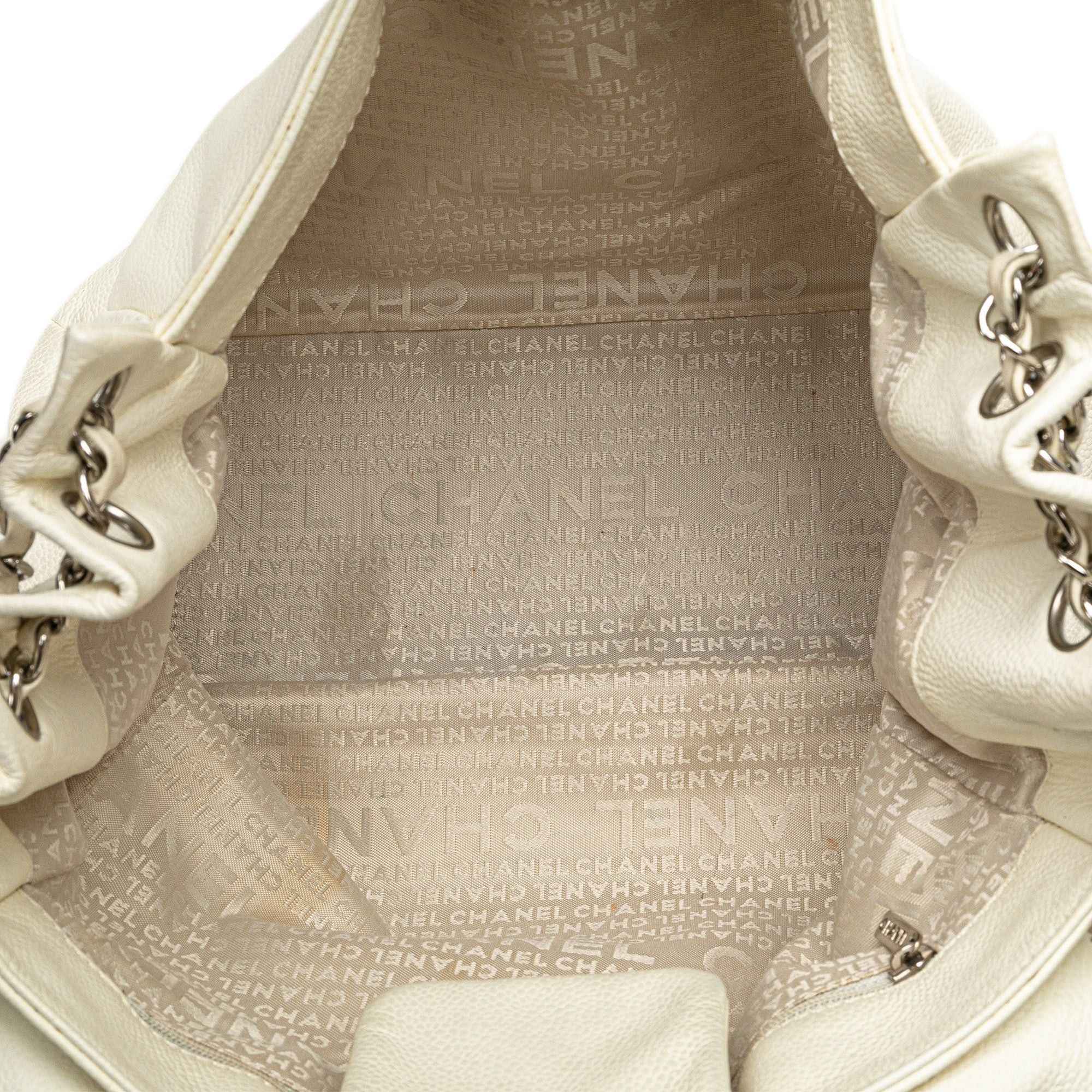 Chanel Chanel Caviar Perforated Hollywood Accordion Flap White Size ONE SIZE - 5 Thumbnail