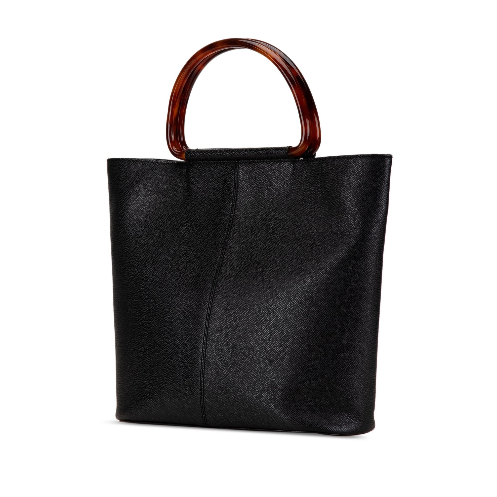 Chanel Chanel Caviar Tortoise Top Handle Tote Black Size ONE SIZE - 2 Thumbnail