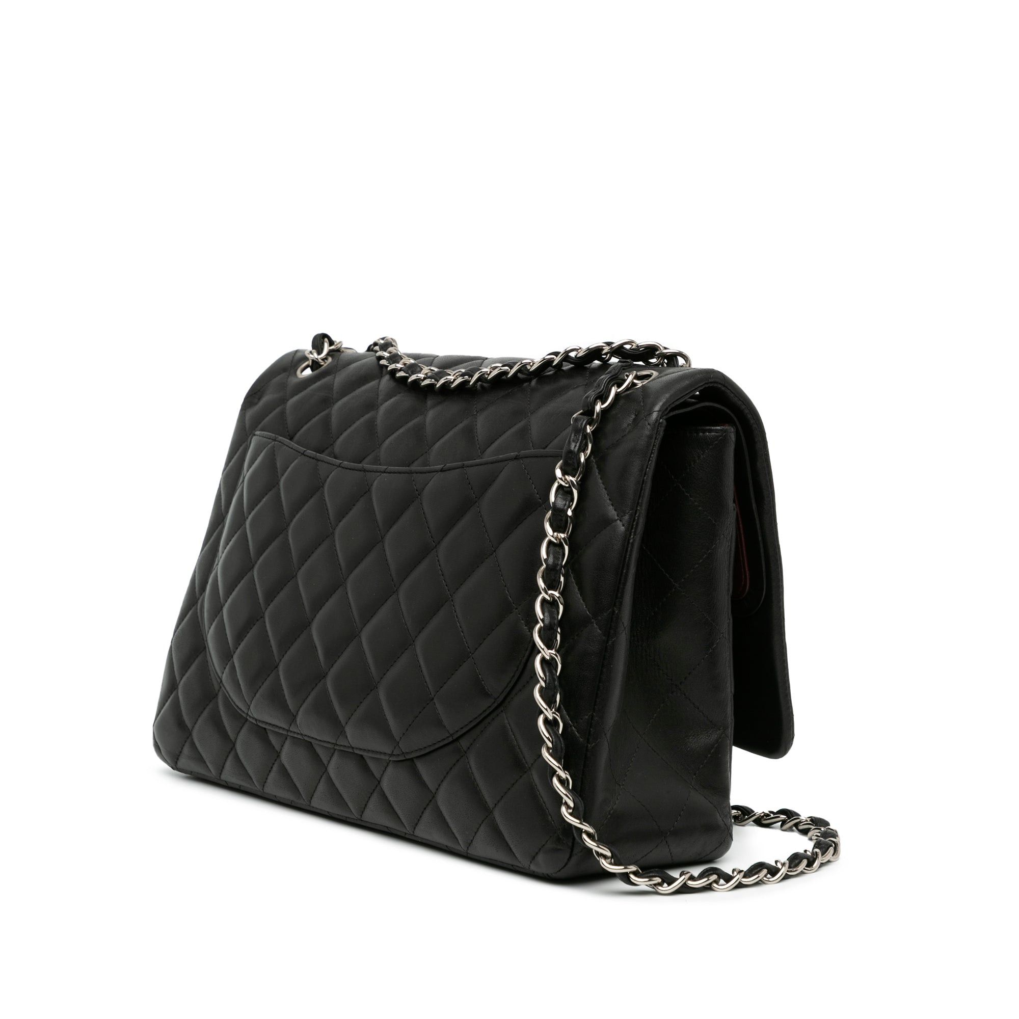Chanel Chanel Maxi Classic Lambskin Double Flap Black Size ONE SIZE - 2 Thumbnail