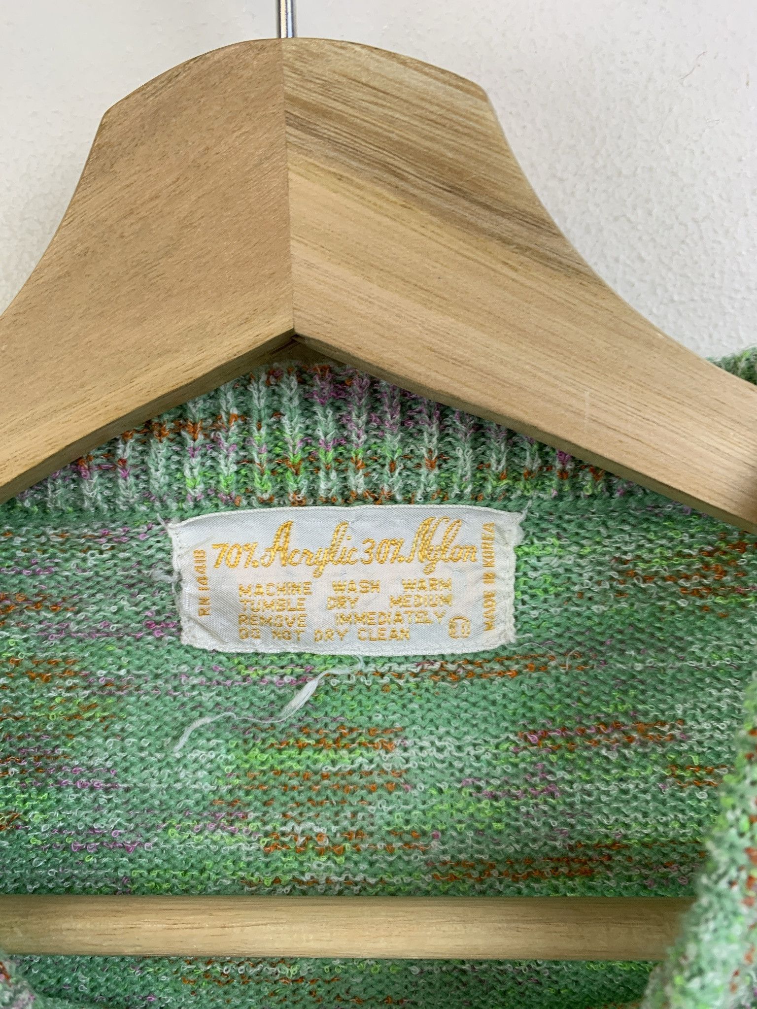 Other Vintage 90s Choo Choo Train Green Heather Knit Sweater Size XS Size US XS / EU 42 / 0 - 2 Thumbnail