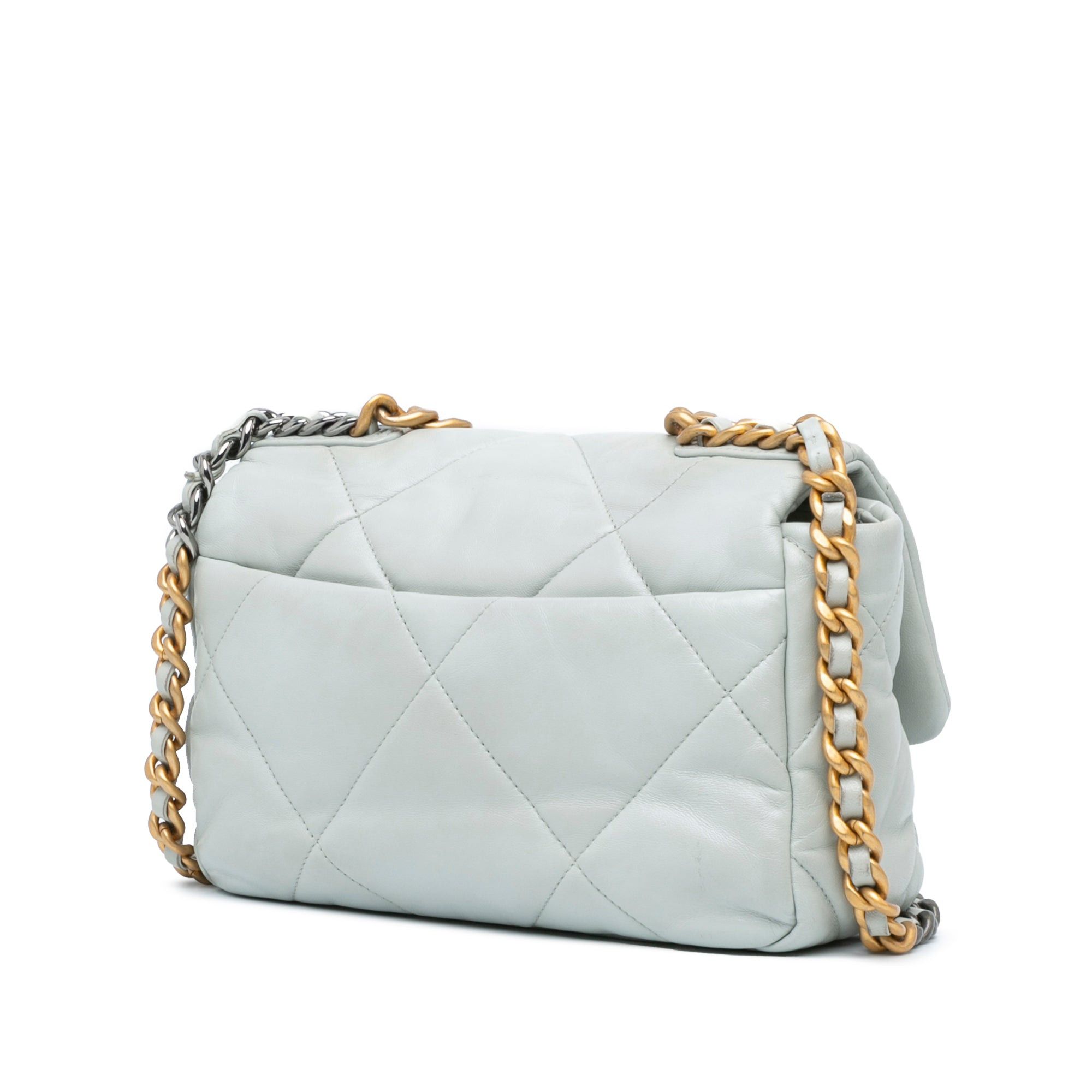 Chanel Chanel Medium Lambskin 19 Flap Gray Size ONE SIZE - 2 Thumbnail