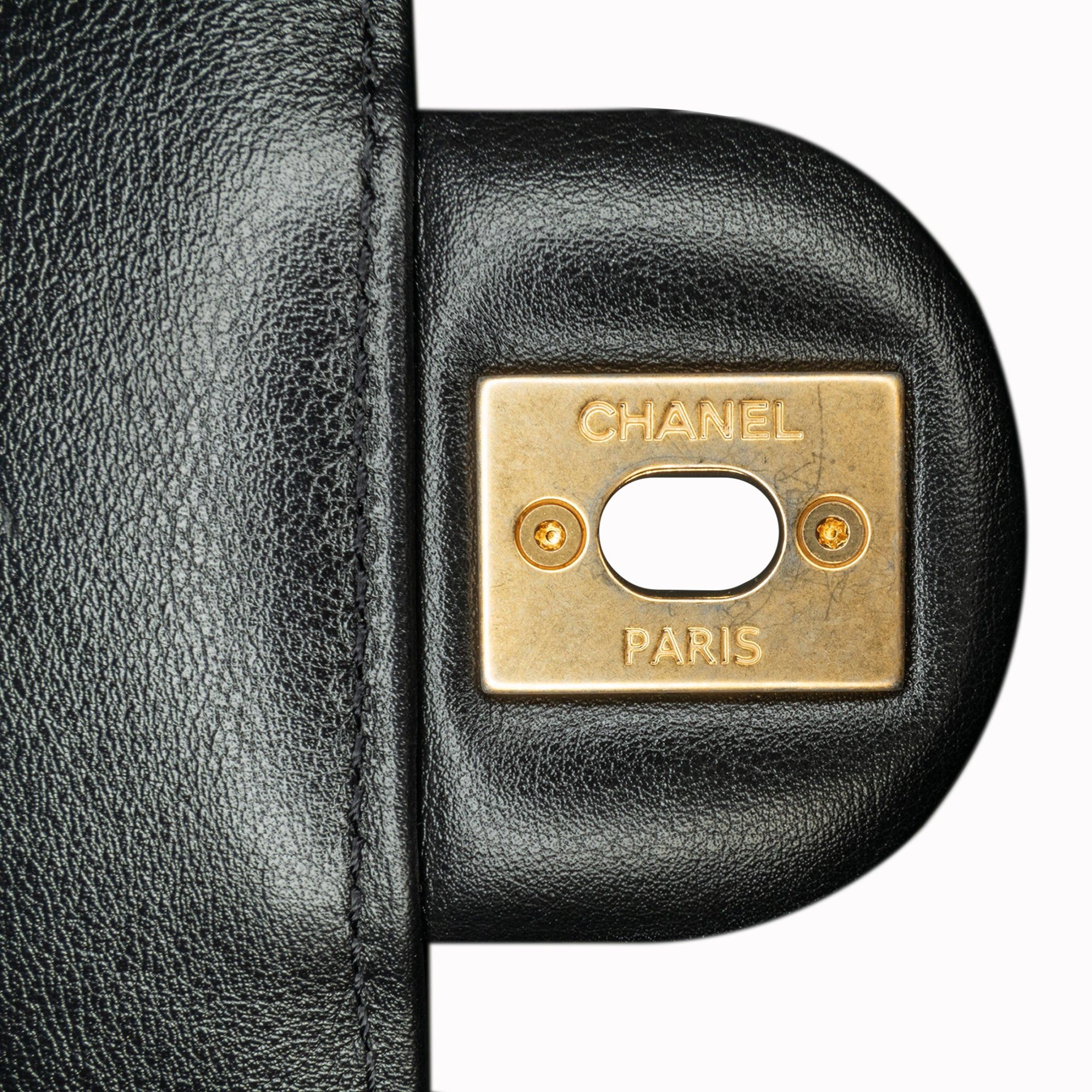 Chanel Chanel Mini Square Coco Embossed Calfskin Flap Black Size ONE SIZE - 8 Thumbnail