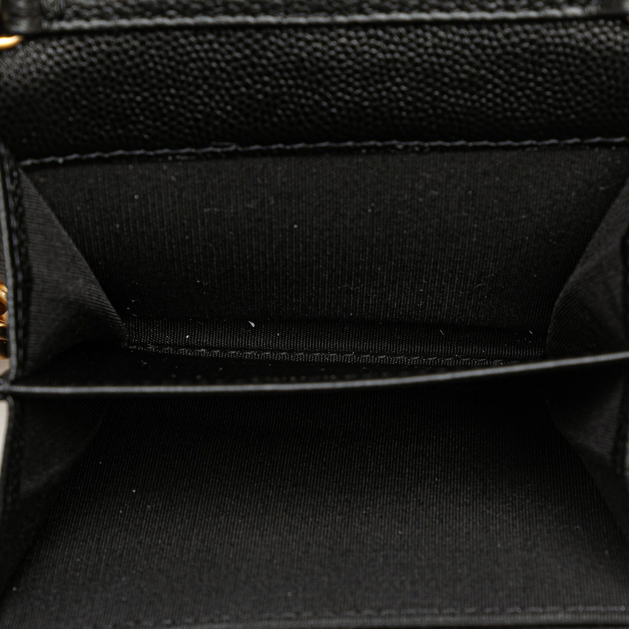 Chanel Chanel Quilted Caviar Boy Card Holder with Chain Black Size ONE SIZE - 4 Thumbnail