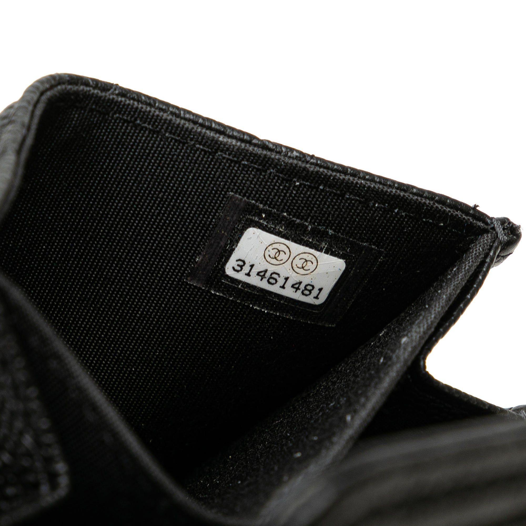 Chanel Chanel Quilted Caviar Boy Card Holder with Chain Black Size ONE SIZE - 7 Thumbnail