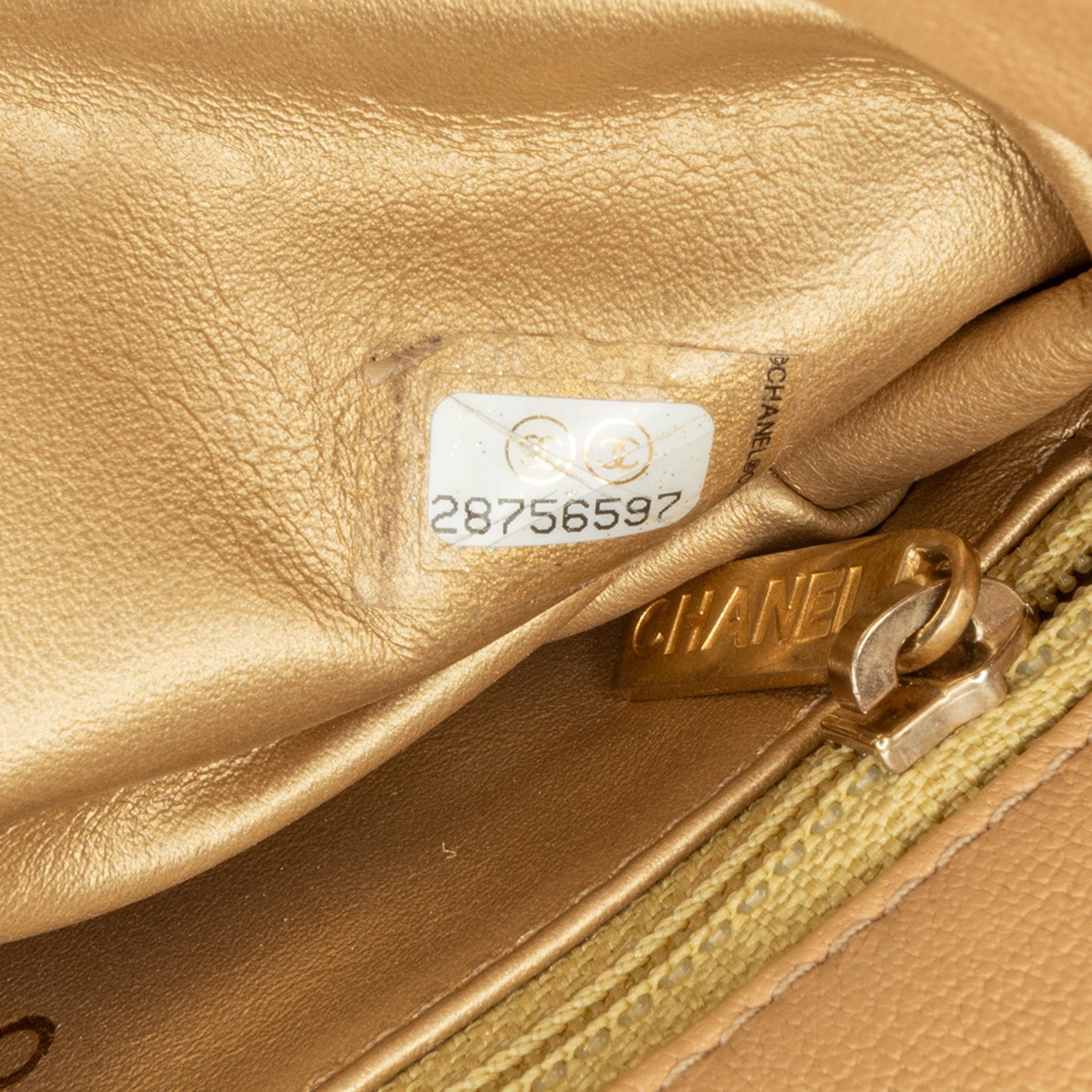 Chanel Chanel Quilted Lambskin CC Logo Bar Shoulder Bag Brown Size ONE SIZE - 6 Thumbnail