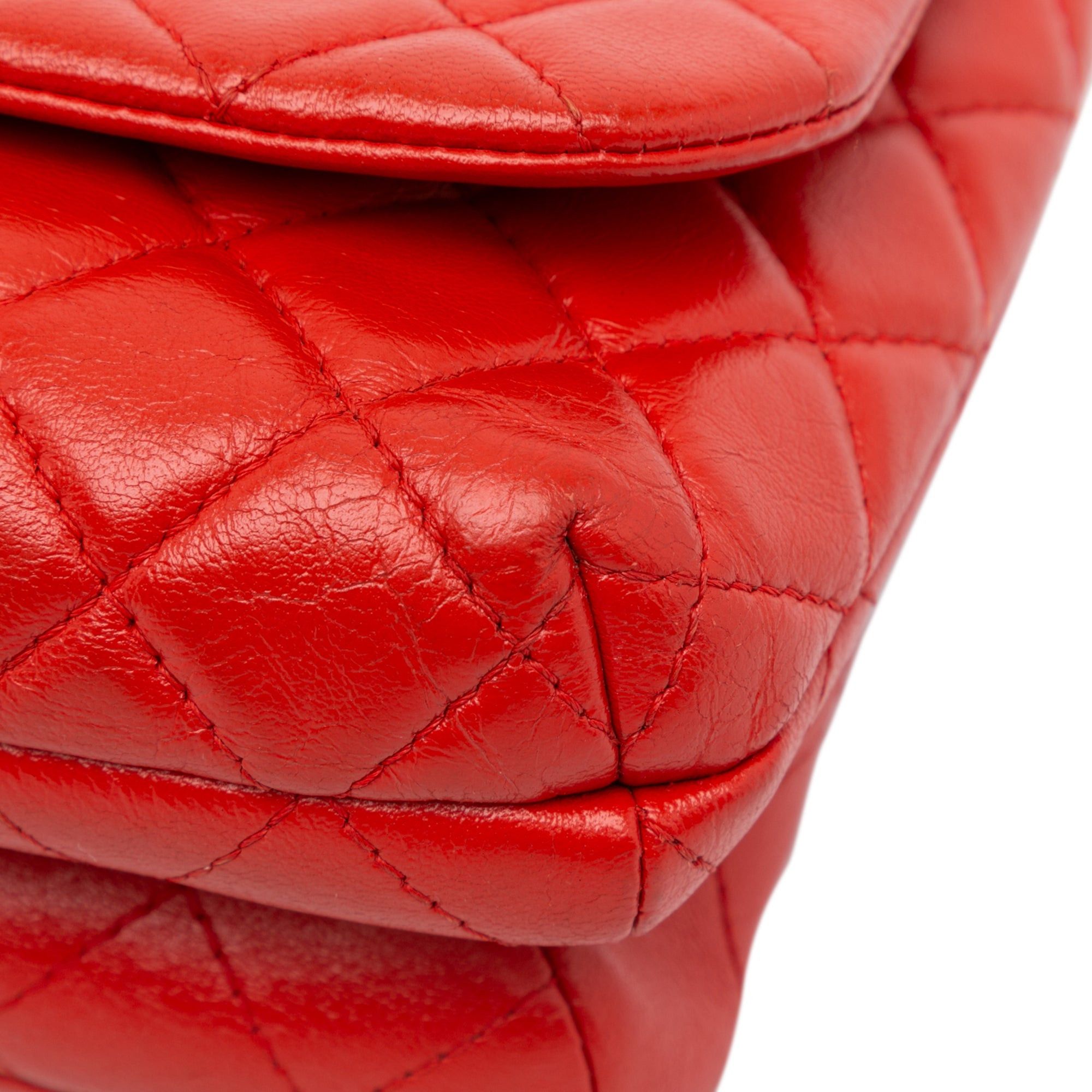 Chanel Chanel Quilted Lambskin Knock on Wood Satchel Red Size ONE SIZE - 8 Thumbnail