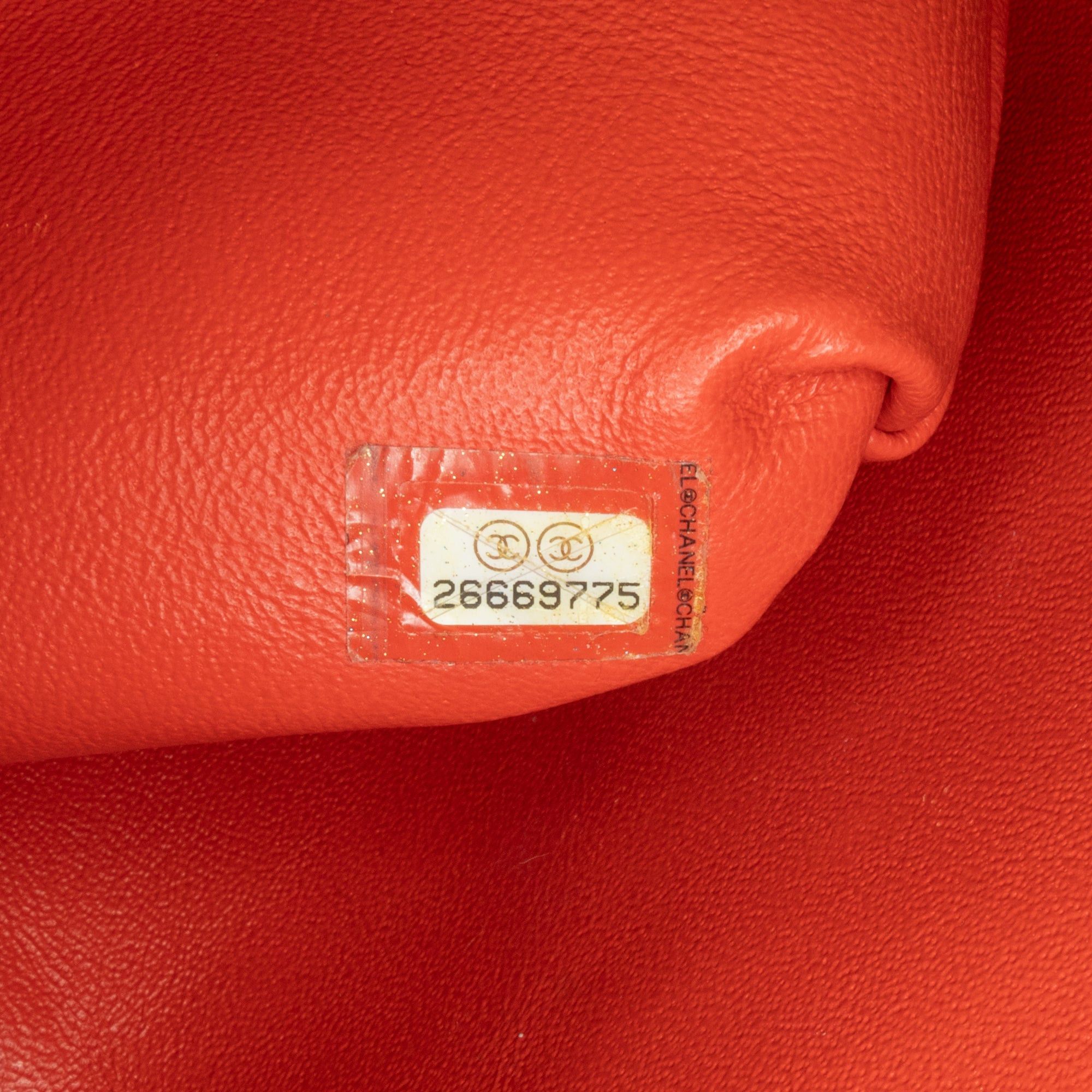 Chanel Chanel Quilted Lambskin Knock on Wood Satchel Red Size ONE SIZE - 6 Thumbnail