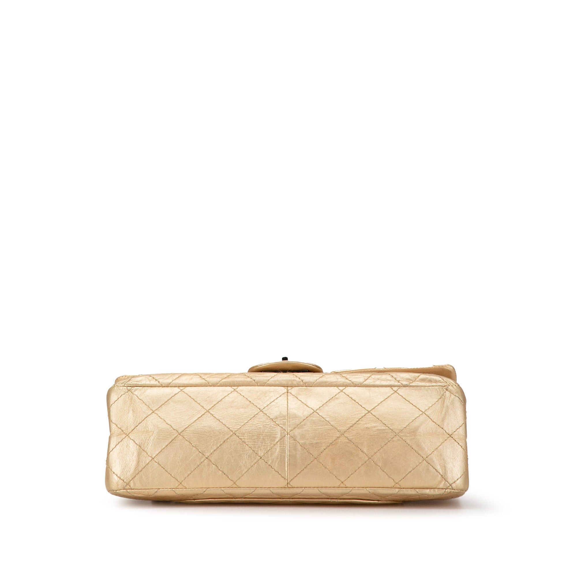 Chanel Chanel Reissue 2.55 Aged Calfskin Double Flap 227 Gold Size ONE SIZE - 3 Thumbnail