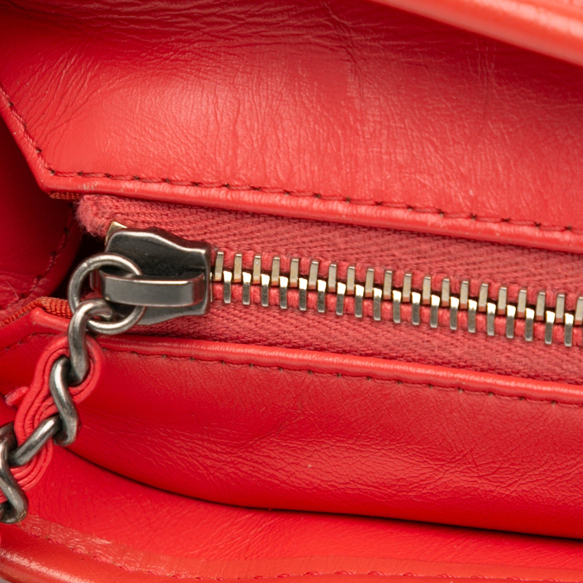 Chanel Chanel Small Aged Calfskin Gabrielle Crossbody Red Size ONE SIZE - 8 Thumbnail