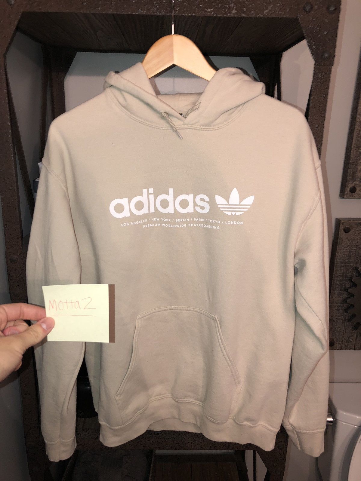 Tan adidas hoodie hot sale