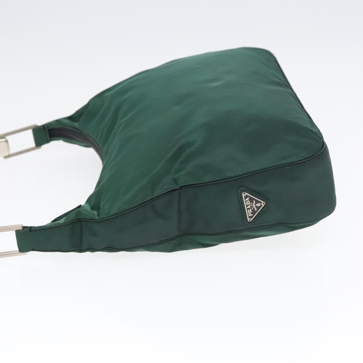 Prada Tessuto Green Synthetic Shoulder Bag (Pre-Owned) Size ONE SIZE - 4 Thumbnail