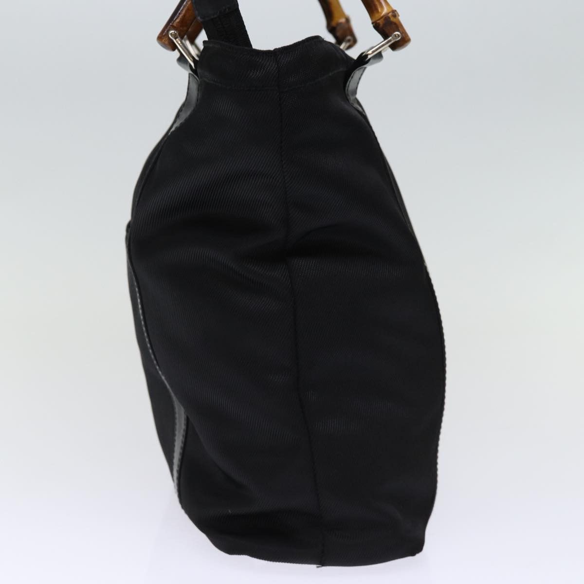 Gucci Bamboo Black Synthetic Handbag (Pre-Owned) Size ONE SIZE - 4 Thumbnail