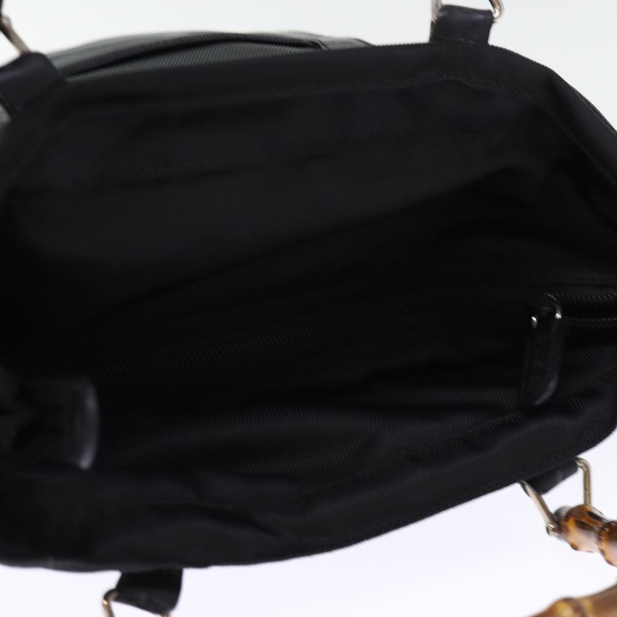 Gucci Bamboo Black Synthetic Handbag (Pre-Owned) Size ONE SIZE - 17 Thumbnail