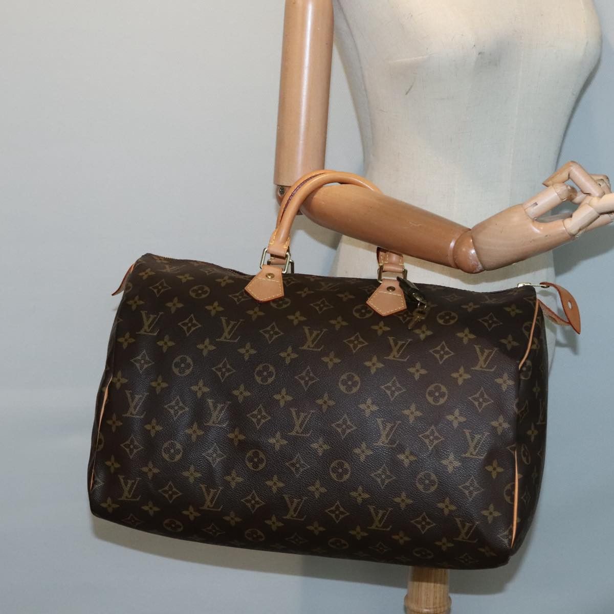 Louis Vuitton Speedy 40 Brown Canvas Handbag (Pre-Owned) Size ONE SIZE - 17 Thumbnail