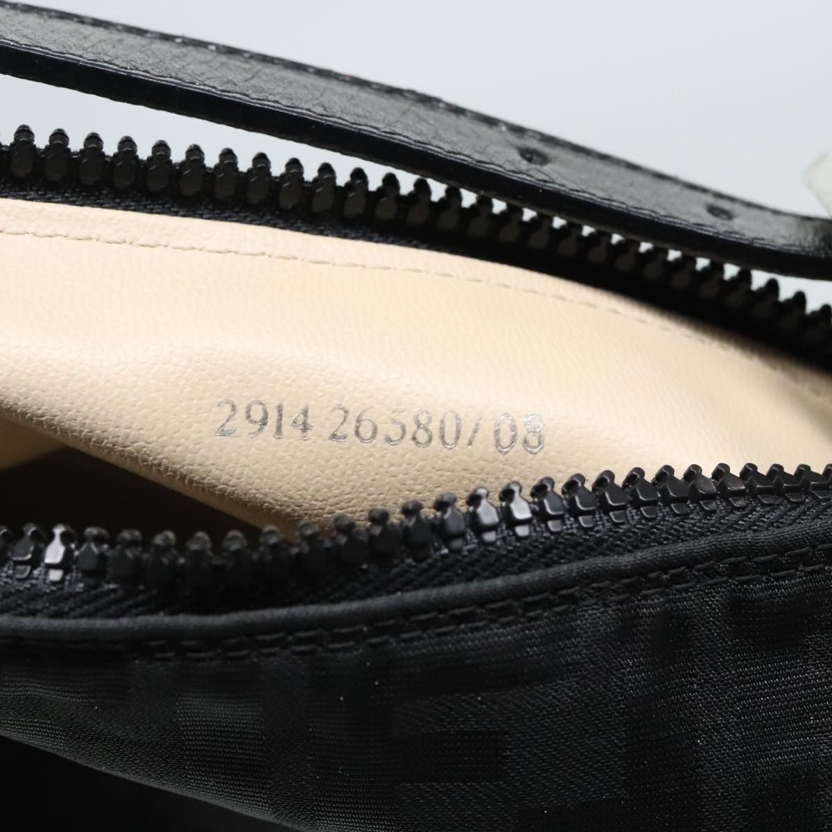 Fendi Black Canvas Handbag (Pre-Owned) Size ONE SIZE - 12 Thumbnail