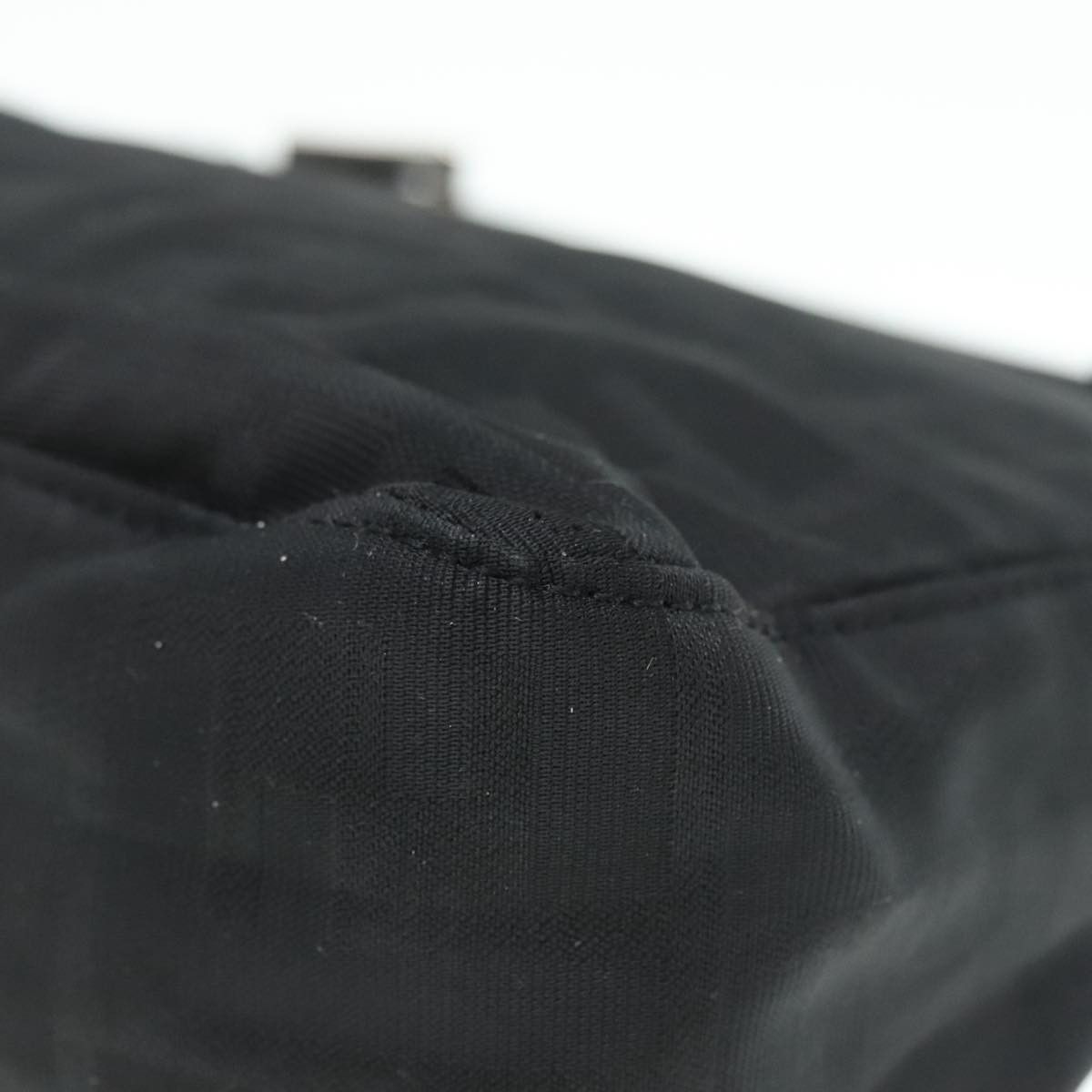 Fendi Black Canvas Handbag (Pre-Owned) Size ONE SIZE - 6 Thumbnail