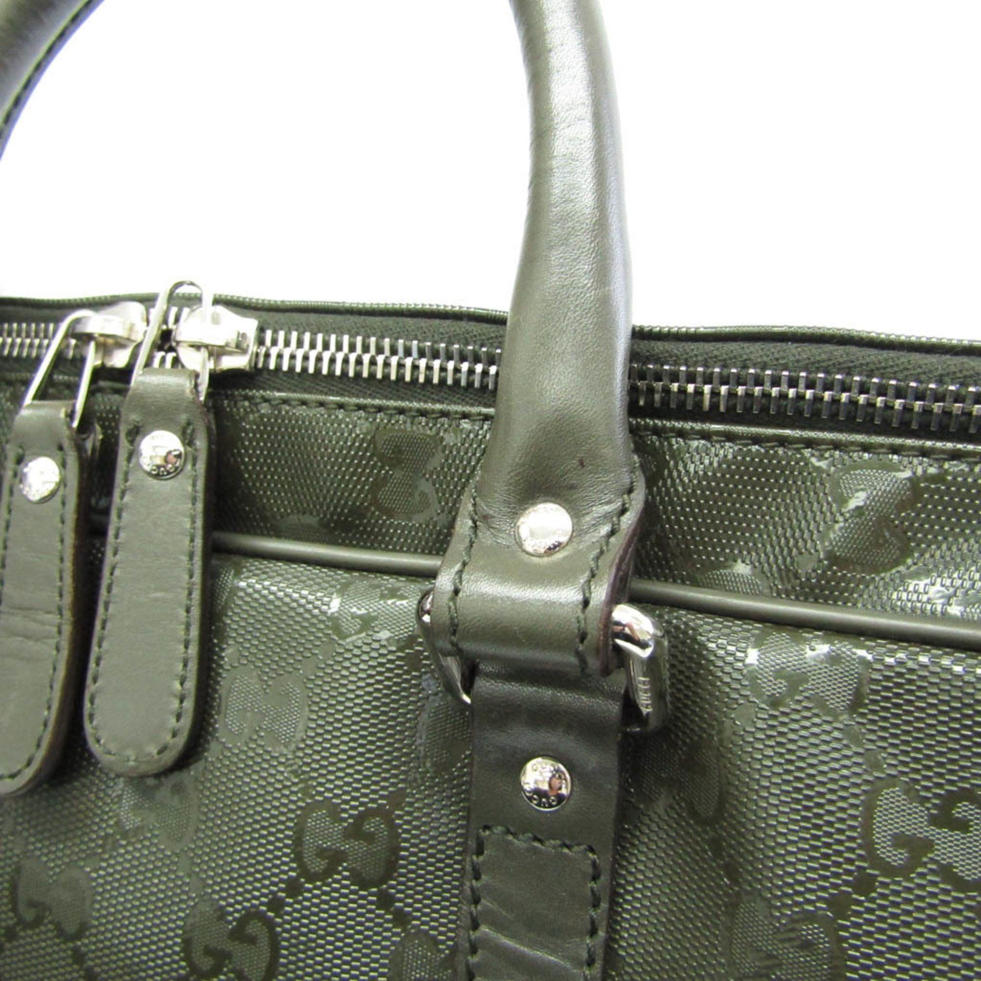 Gucci Gg Imprimé Khaki Canvas Briefcase Bag (Pre-Owned) Size ONE SIZE - 16 Thumbnail