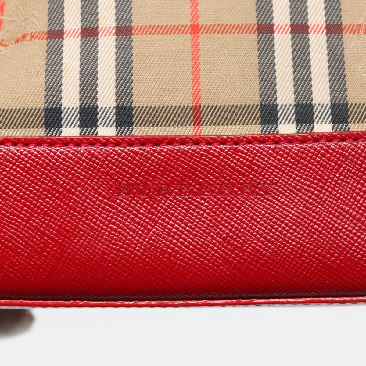 Burberry Nova Check Beige Canvas Handbag (Pre-Owned) Size ONE SIZE - 12 Thumbnail