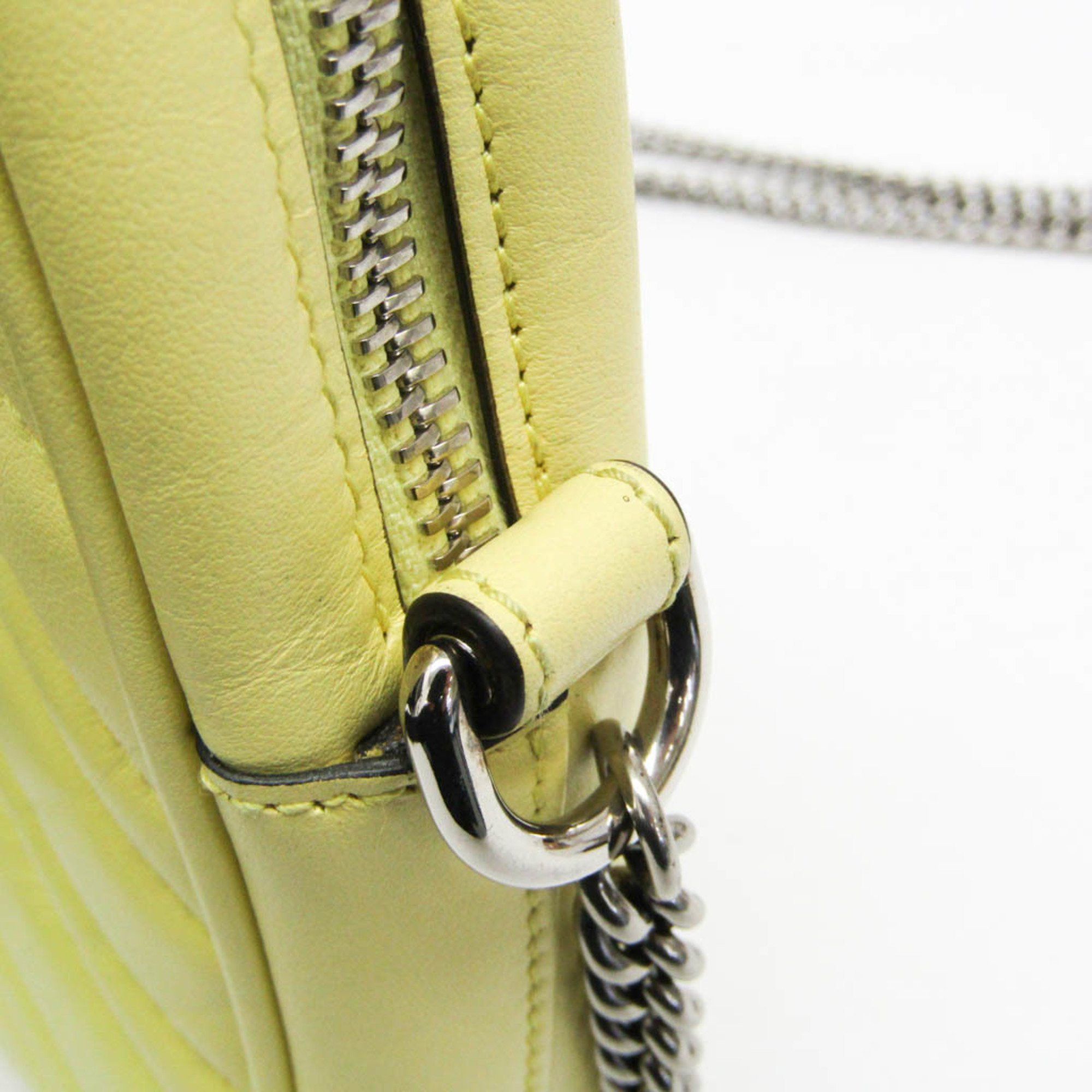 Gucci Marmont Yellow Leather Shoulder Bag (Pre-Owned) Size ONE SIZE - 10 Thumbnail
