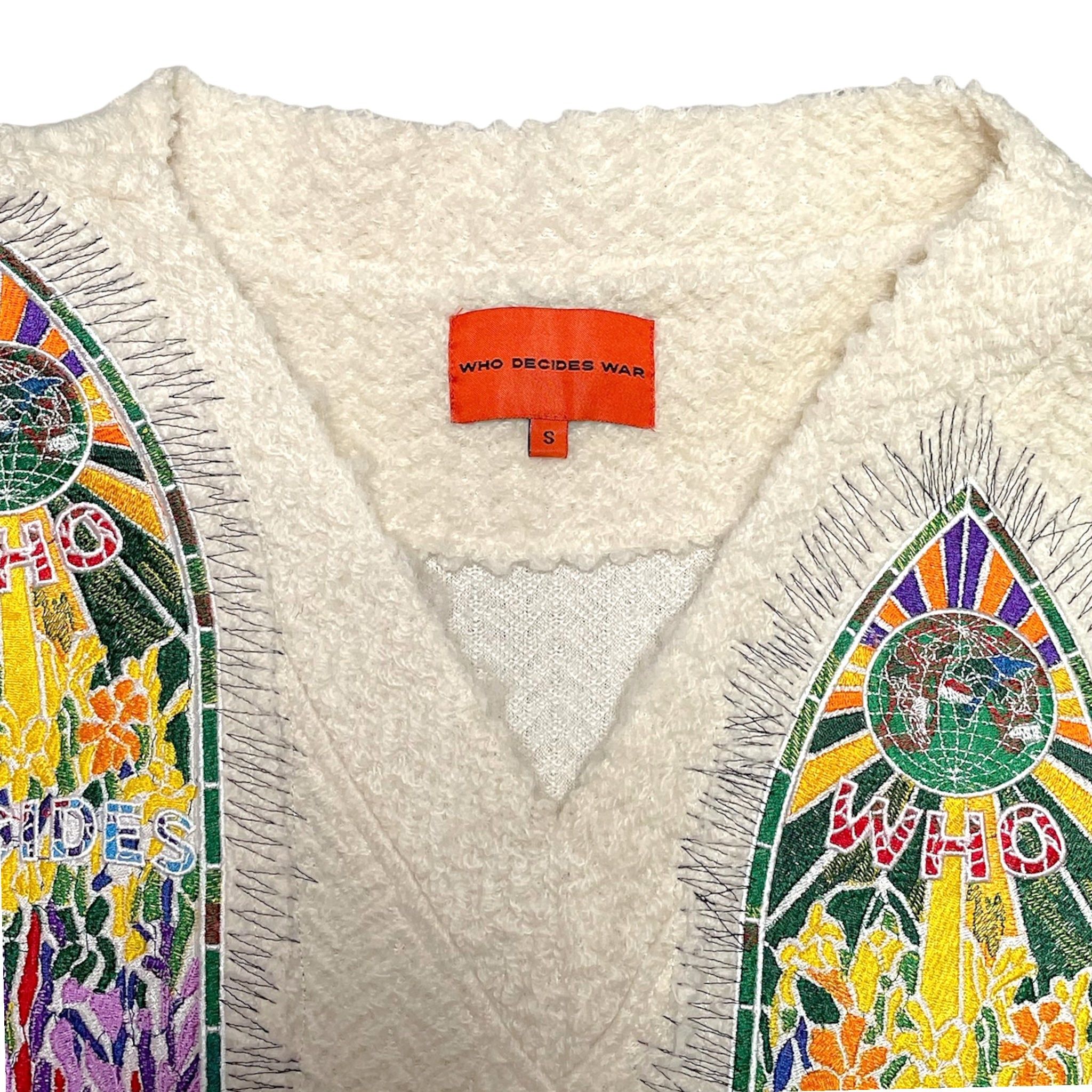 Who Decides War Cathedral Collegiate Pullover Sweater Cream Size US S / EU 44-46 / 1 - 4 Thumbnail
