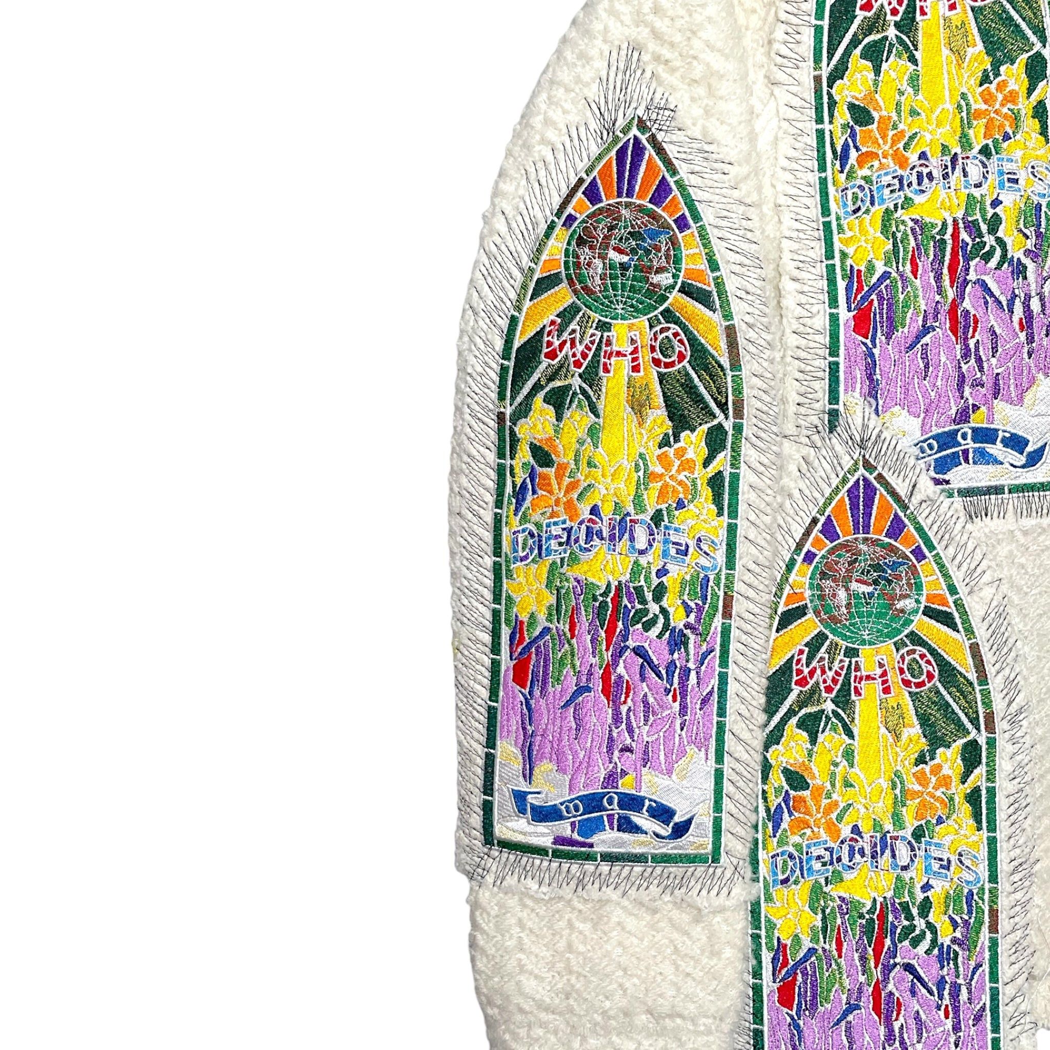 Who Decides War Cathedral Collegiate Pullover Sweater Cream Size US S / EU 44-46 / 1 - 3 Thumbnail