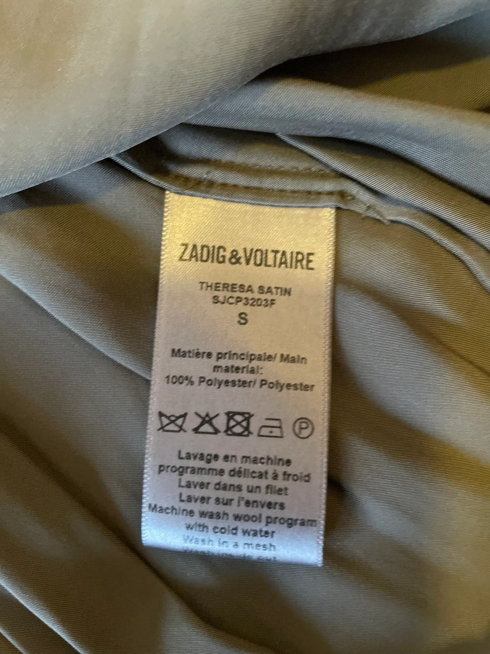 Zadig & Voltaire Zadig & Voltaire Theresa satin Blouse Size S / US 4 / IT 40 - 2 Thumbnail