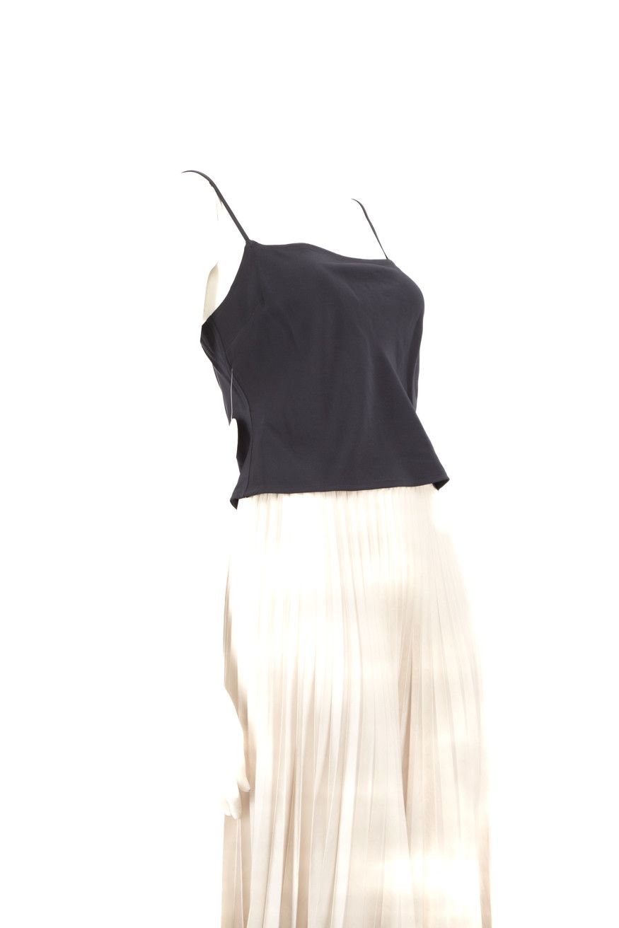 Staud Navy Sleeveless Cropped Tank Top Size S / US 4 / IT 40 - 2 Thumbnail