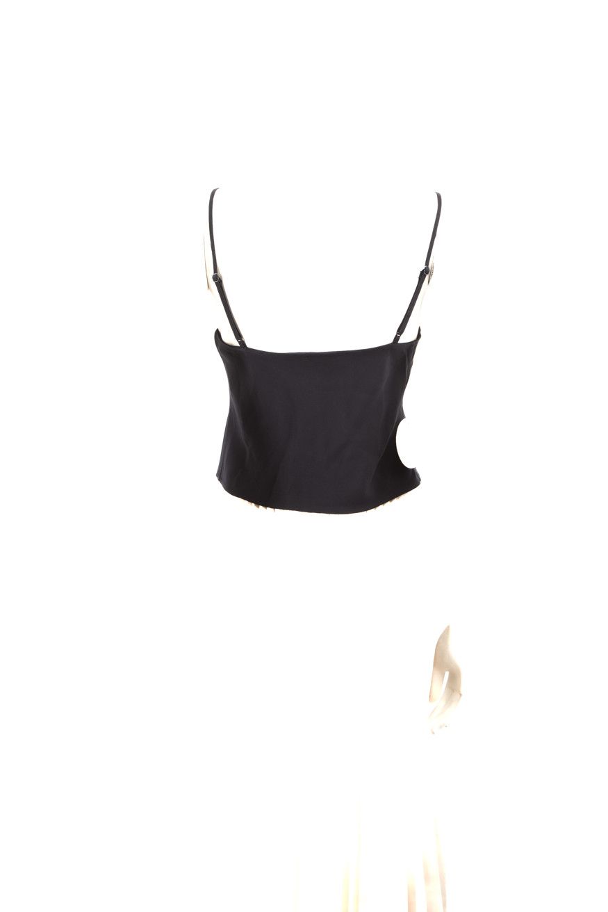 Staud Navy Sleeveless Cropped Tank Top Size S / US 4 / IT 40 - 3 Thumbnail