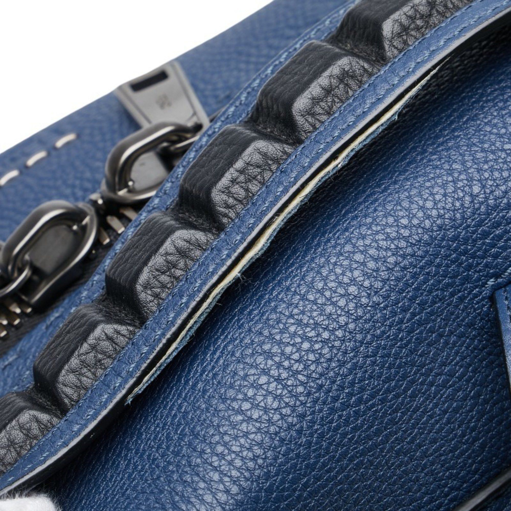 Fendi FENDI Bag Shoulder 7V00 Blue Leather Men's Size ONE SIZE - 4 Thumbnail