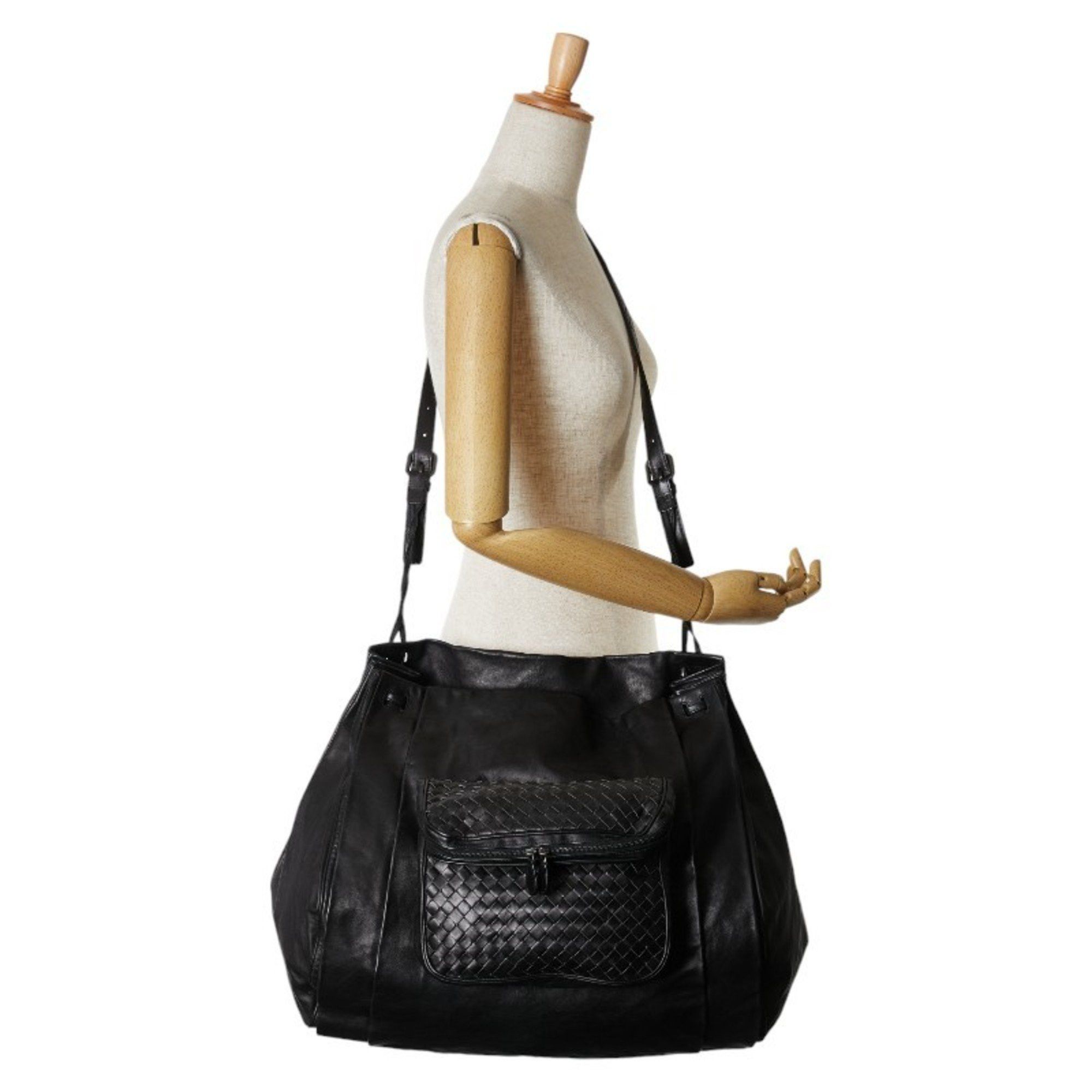 Bottega Veneta Bottega Veneta Intrecciato Shoulder Bag 248521 Black Leather Men's BOTTEGAVENETA Size ONE SIZE - 7 Thumbnail