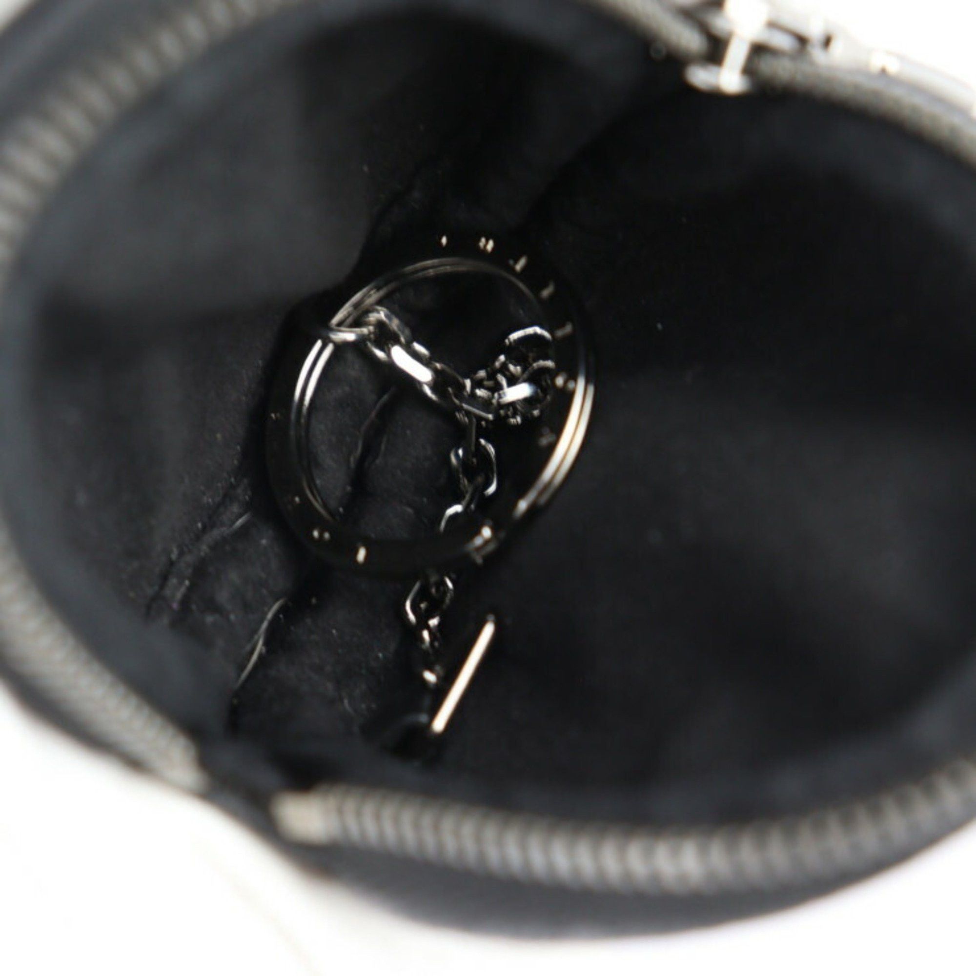 Louis Vuitton Louis Vuitton Porte Cle Round Monogram Eclipse Wallet/Coin Case M62796 Leather Black Grey Coin Purse Key Bag Charm Size ONE SIZE - 7 Thumbnail
