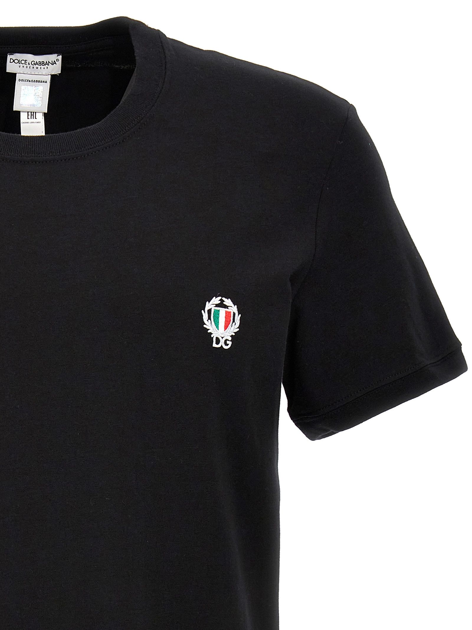 Dolce & Gabbana Logo Embroidered T-Shirt Size ONE SIZE - 3 Thumbnail