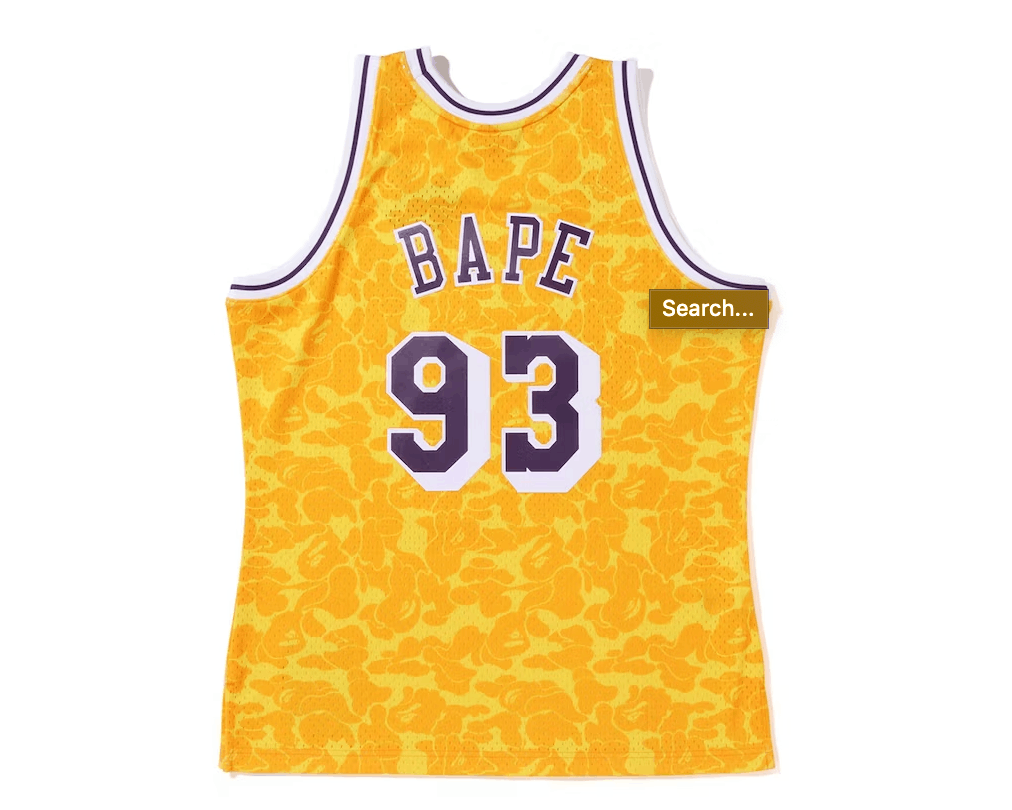 Bape x nba jersey online