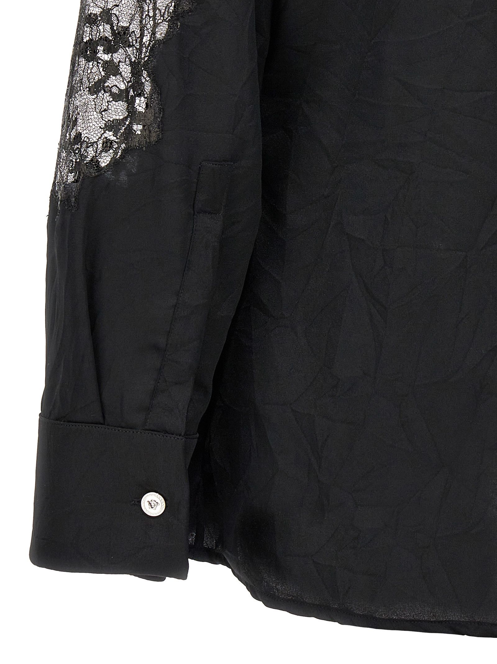 Versace Satin Lace Shirt Size S / US 4 / IT 40 - 4 Thumbnail