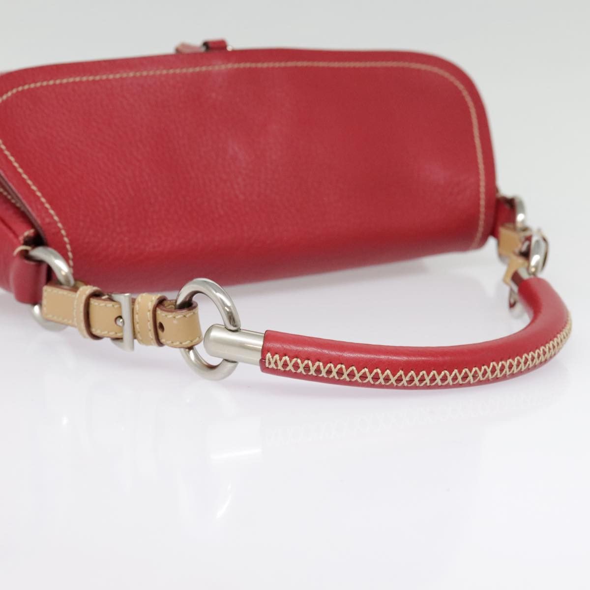 Prada Red Leather Shoulder Bag (Pre-Owned) Size ONE SIZE - 5 Thumbnail