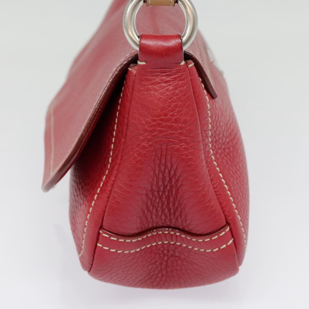 Prada Red Leather Shoulder Bag (Pre-Owned) Size ONE SIZE - 3 Thumbnail