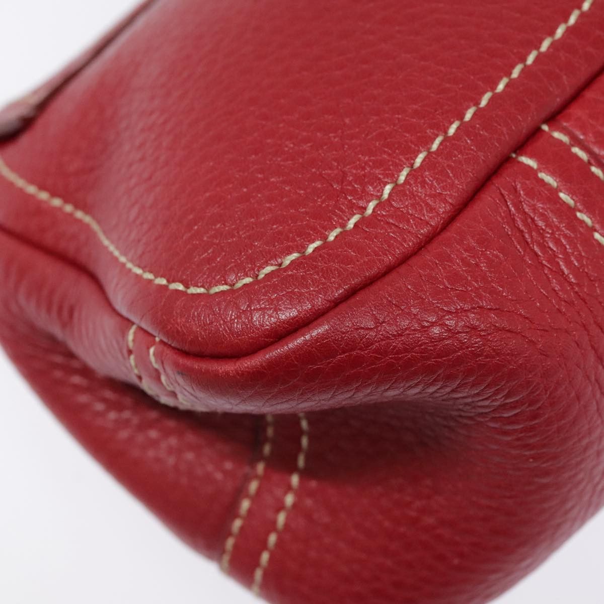 Prada Red Leather Shoulder Bag (Pre-Owned) Size ONE SIZE - 11 Thumbnail