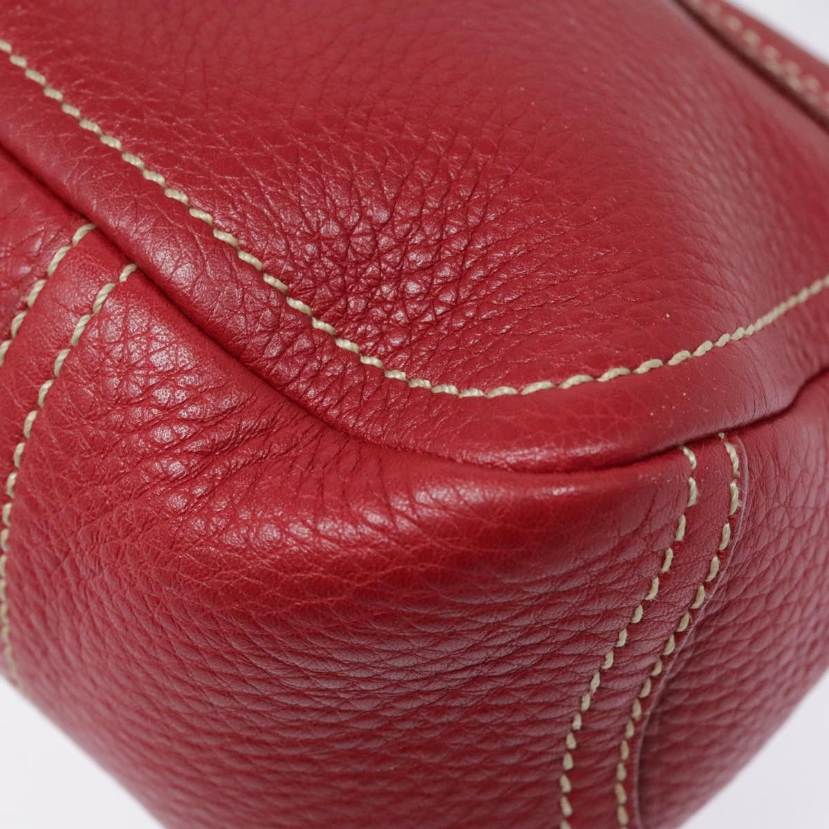 Prada Red Leather Shoulder Bag (Pre-Owned) Size ONE SIZE - 12 Thumbnail
