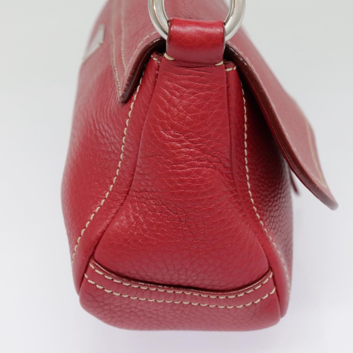 Prada Red Leather Shoulder Bag (Pre-Owned) Size ONE SIZE - 4 Thumbnail