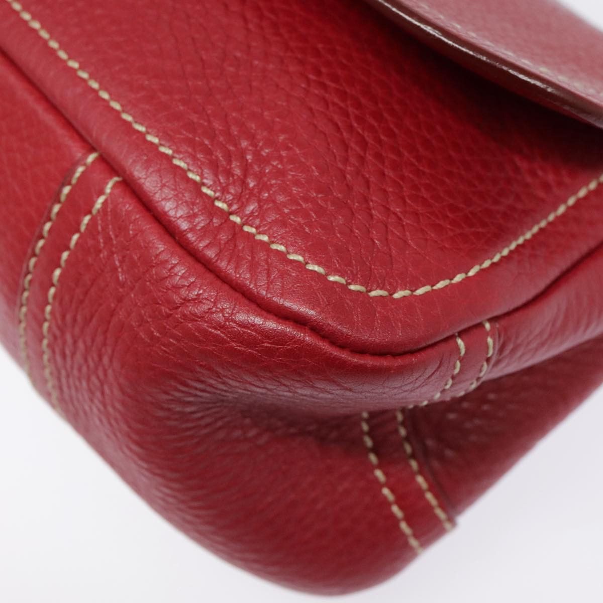 Prada Red Leather Shoulder Bag (Pre-Owned) Size ONE SIZE - 10 Thumbnail