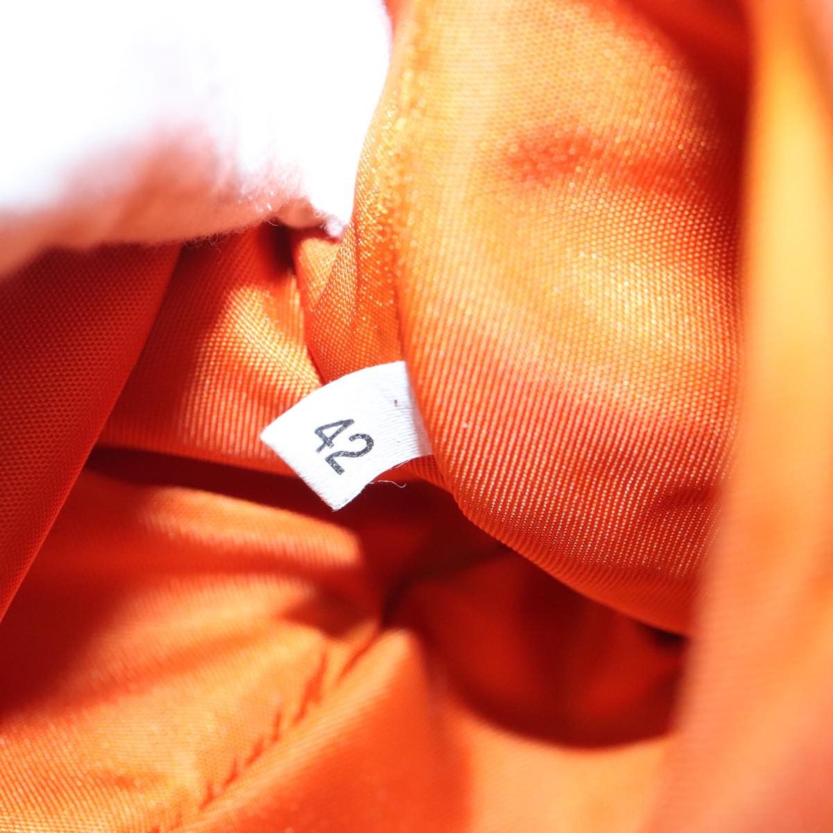 Prada Tessuto Orange Synthetic Handbag (Pre-Owned) Size ONE SIZE - 8 Thumbnail