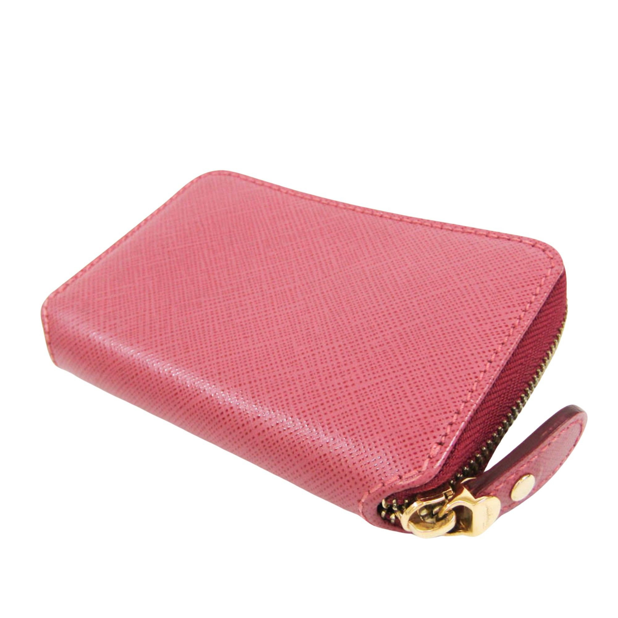 Salvatore Ferragamo Vara Pink Leather Wallet (Pre-Owned) Size ONE SIZE - 2 Thumbnail